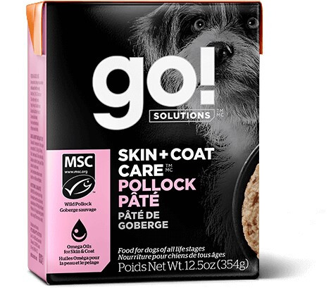 Pc9103 - Nourriture en boîte pâté de goberge avec grains pour chiens - Go ! Skin + Coat Care