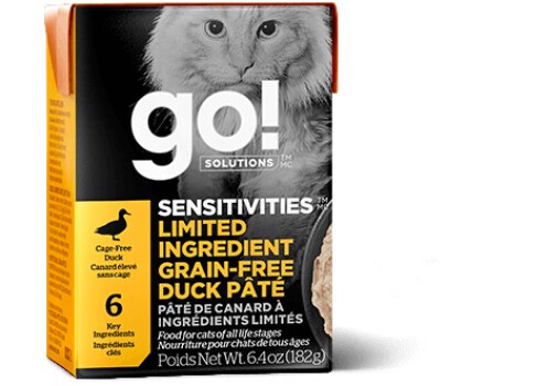 Nourriture en boîte pâté de canard à ingrédients limités pour chats - Go ! Sensitivities