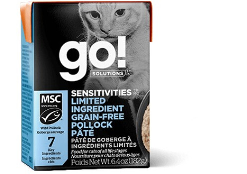 Nourriture en boîte pâté de goberge ingrédients limités pour chats - Go ! Sensitivities