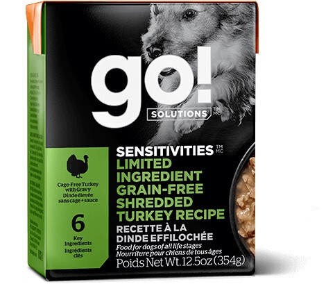 Pc9107 - Nourriture en boîte dinde effilochée à ingrédients limités pour chiens - Go ! Sensitivities
