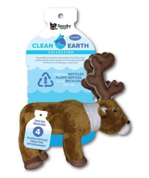 Peluche Caribou Clean Earth pour Chiens - Spunky Pup
