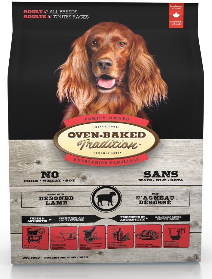 Ob150 - Nourriture pour chiens adultes à l'agneau - Oven-Baked Tradition