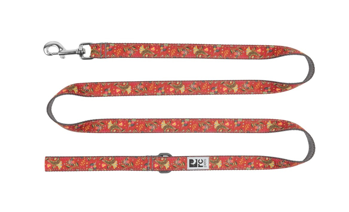 D88180 - Laisse de nylon avec motifs fleur d'argile pour chien - Rc Pets