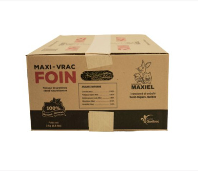 Boîte de Foin Mélange de 4 graminées pour Rongeurs - Les Petits Maxiel