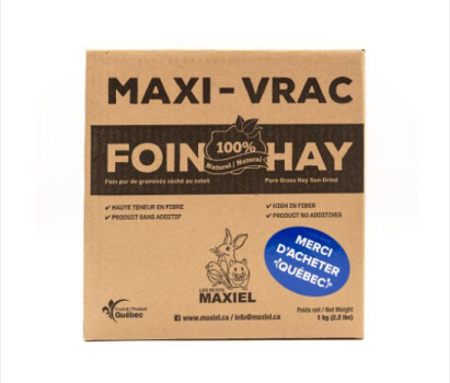 Boîte de Foin Mélange de 4 graminées pour Rongeurs - Les Petits Maxiel