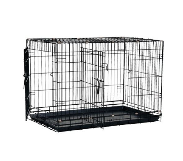 D1730 - Cage de métal noir pour chiens - Büd’z