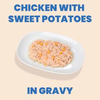 Conserve pour chats complete au poulet et patate douce - Almo Nature