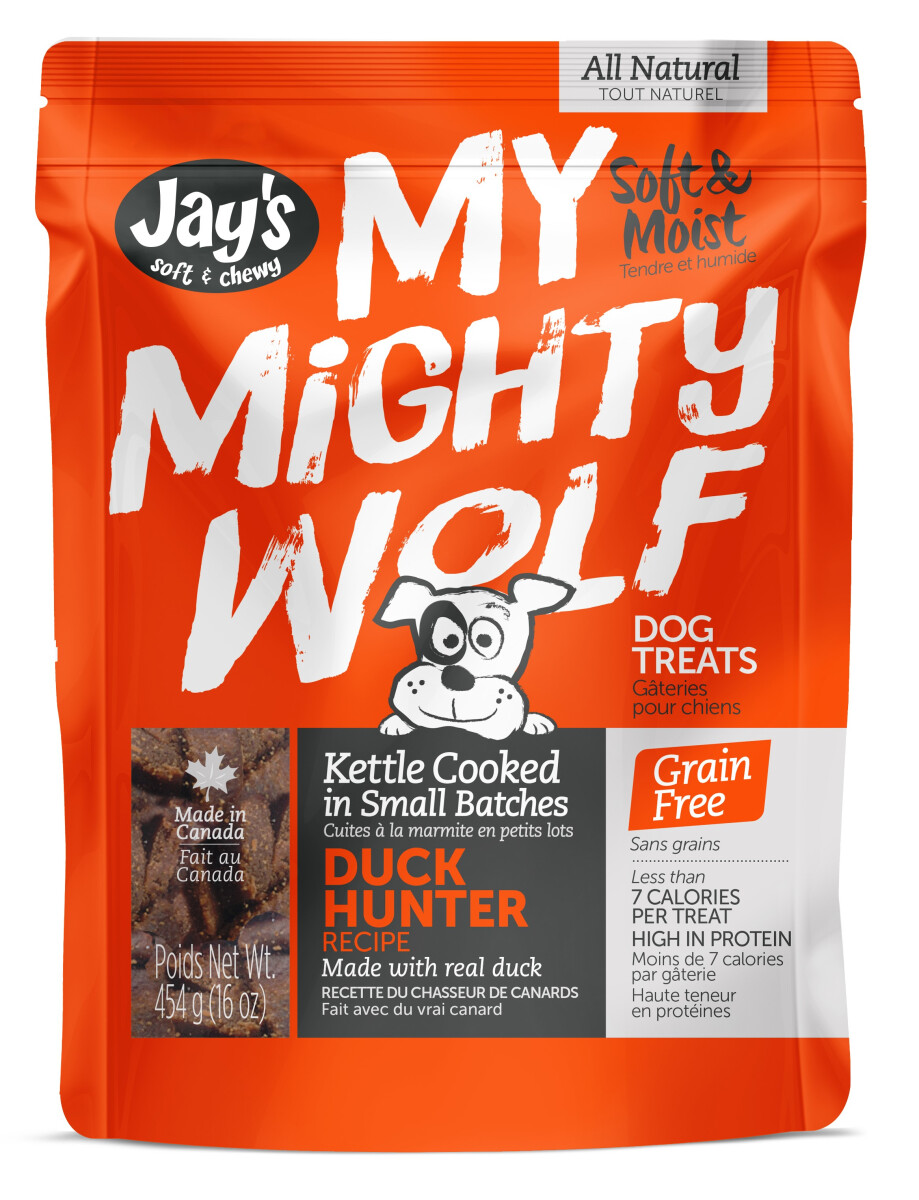 Hl940 - Gâteries My Mighty Wolf pour Chiens au Canard - Jay's