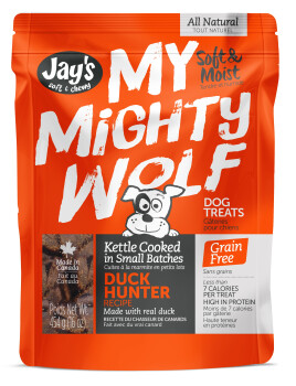 Gâteries My Mighty Wolf pour Chiens au Canard - Jay's