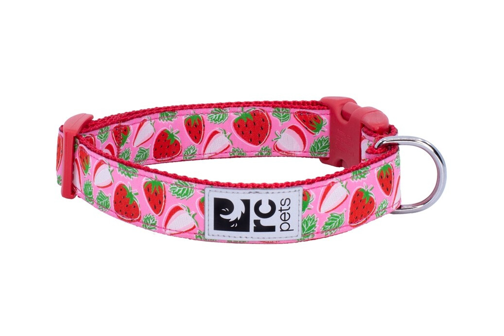 D88226 - Collier en Nylon Ajustable pour Chien à Motif de Fraises - Rc Pets