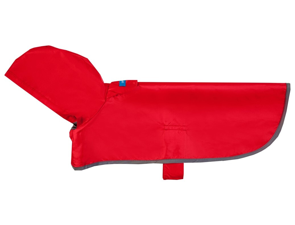 D82387 - Poncho Imperméable Rouge Compact pour Chiens - Rc Pets