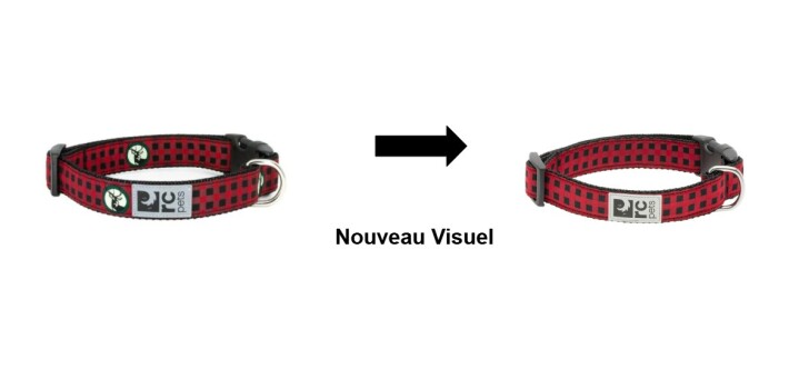 Collier en nylon ajustable avec motifs de bûcheron pour chiens - Rc Pets