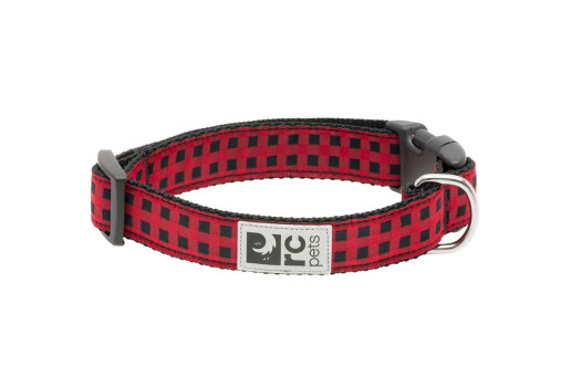 Collier en nylon ajustable avec motifs de bûcheron pour chiens - Rc Pets