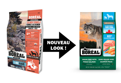Nourriture sans grains pour chiens au saumon - Boréal Original