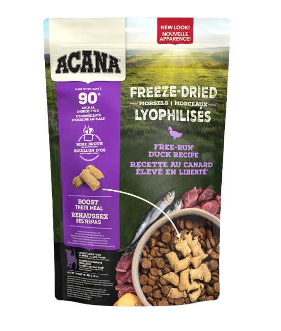 On915 - Nourriture lyophilisée au canard en morceaux pour chiens - ACANA