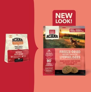 Nourriture lyophilisée au boeuf en galette pour chiens - ACANA