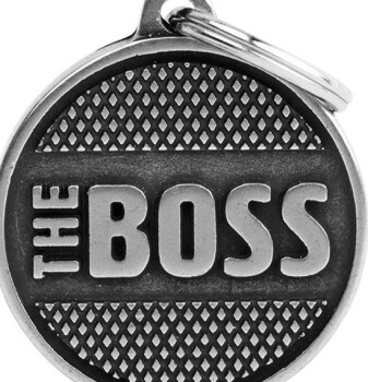 Médaille pour animaux The Boss métalique - MyFamily