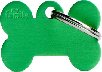 Tg1106 - Médaille pour animaux x-grand os vert - MyFamily