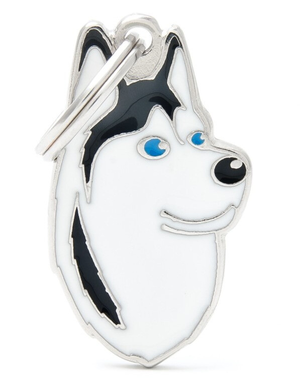 Tg2020 - Médaille pour animaux tête Husky sibérien - MyFamily