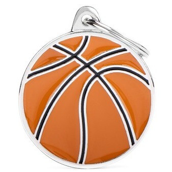Tg2433 - Médaille pour animaux grand ballon de basketball - MyFamily