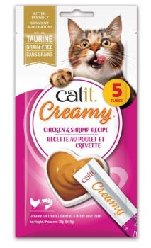 Collation pour chats régal crémeux au poulet et crevette - Catit