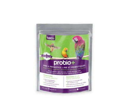 Pré et Probiotiques pour Oiseau Sac De 50 Gr - Baci+