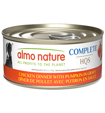 An2205 - Conserve pour chiens au poulet et à la citrouille en sauce - Almo Nature
