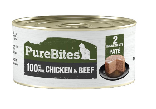 Nourriture en boîte au poulet et au boeuf pour chats - PureBites