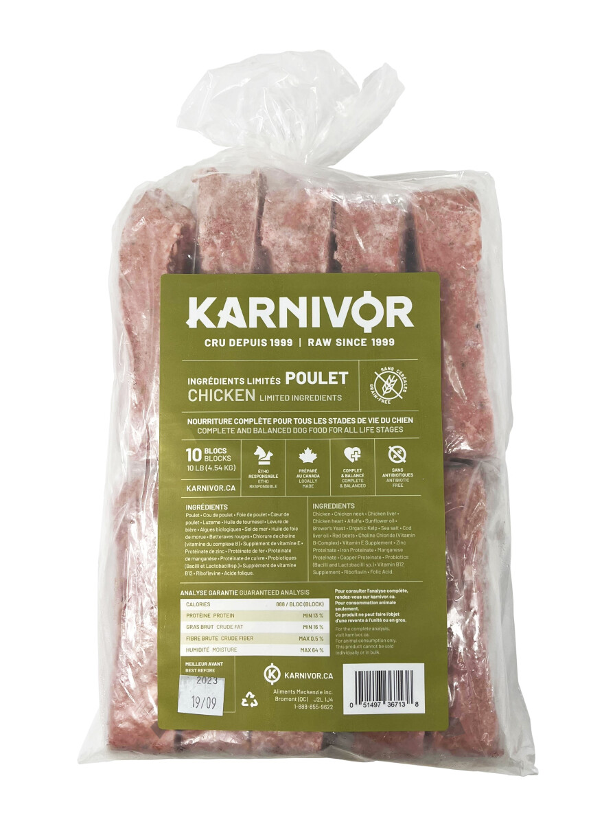 Fm296 - Nourriture crue au poulet pour chiens - Karnivor