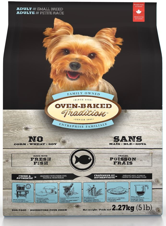 Ob167 - Nourriture pour chiens adultes de petites races au poisson - Oven-Baked Tradition