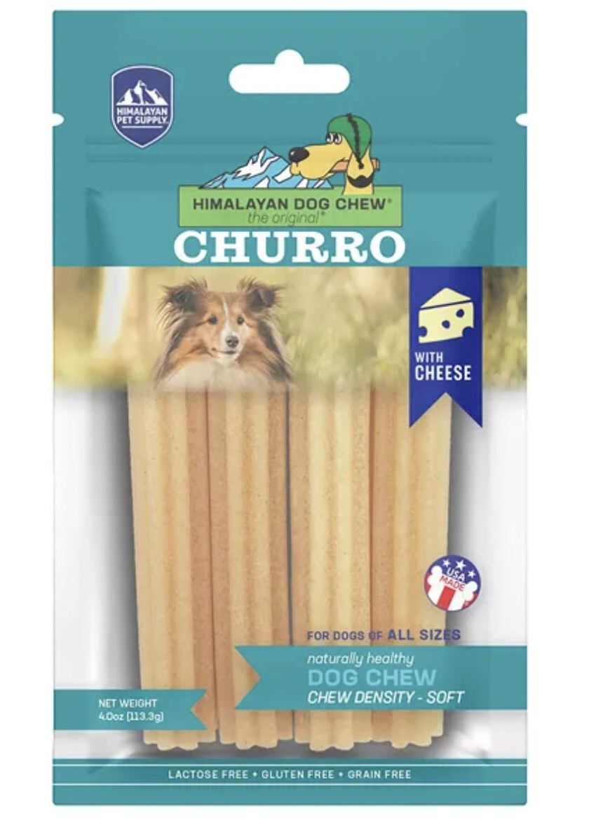 K00481 - Bâtonnets churro au fromage pour chiens - Himalayan Dog Chew