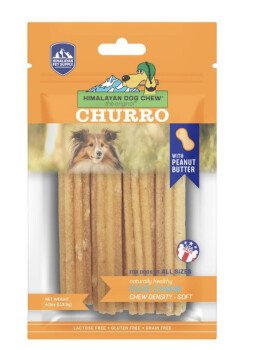 Bâtonnets churro aux arachides pour chiens - Himalayan Dog Chew