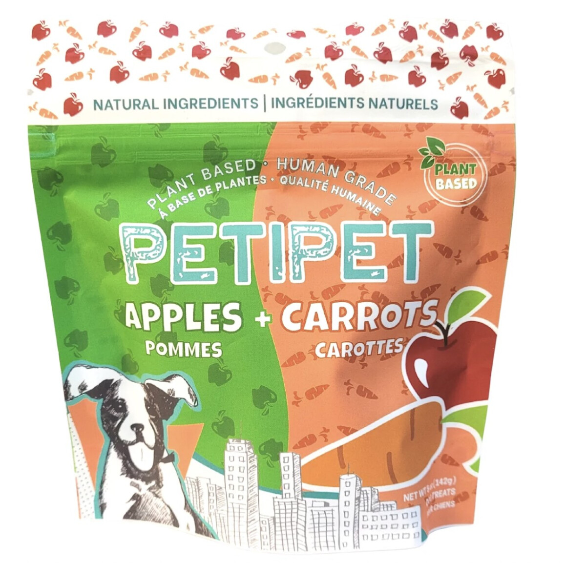 D1431 - Gâteries tendres aux pommes et carottes pour chiens - Petipet