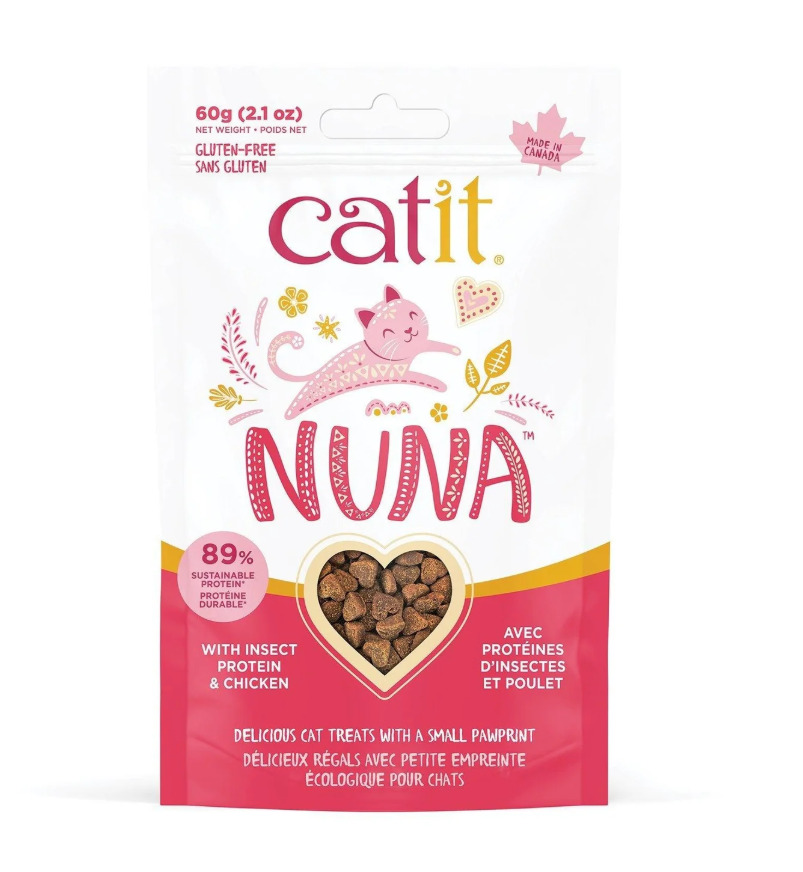 Hg44675 - Gâterie Nuna à base de protéine d'insecte et poulet pour chats - Catit
