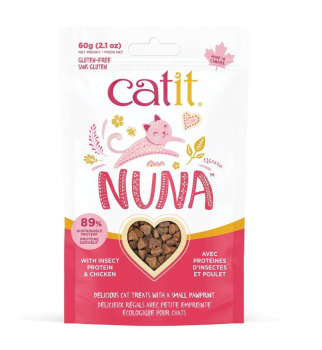 Gâterie Nuna à base de protéine d'insecte et poulet pour chats - Catit