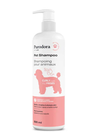 50100 - Shampooing hydratant pour animaux au poil frisé - Purodora Lab