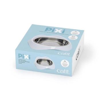 Bol simple de nourrissage en acier inoxydable PIXI pour chats - Catit