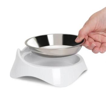 Bol simple de nourrissage en acier inoxydable PIXI pour chats - Catit