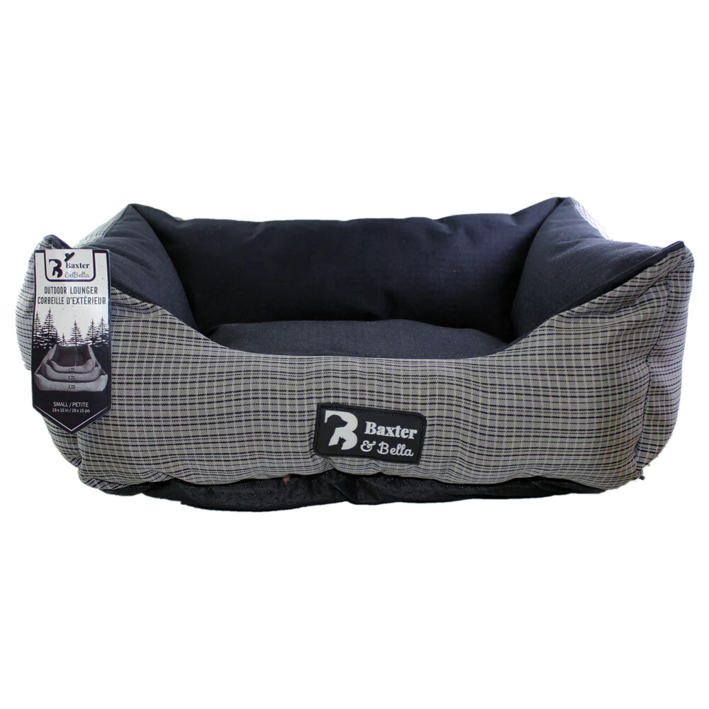 K95059 - Coussin corbeille gris foncé pour chiens - Baxter and Bella