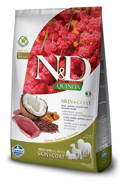 Fa4031 - Nourriture peau et pelage au canard pour chiens - Farmina Quinoa