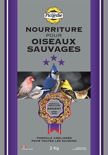 Mélange de graines pour oiseaux sauvages Argent - Picardie