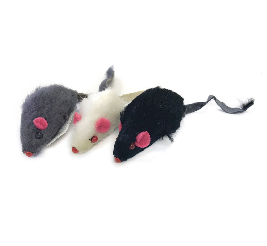 C1181 - Jouet pour chat souris en fourrure - Multipet
