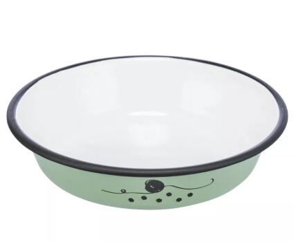 Bol en stainless vert pour chat - Trixie