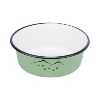 Bol en stainless vert pour animaux - Trixie