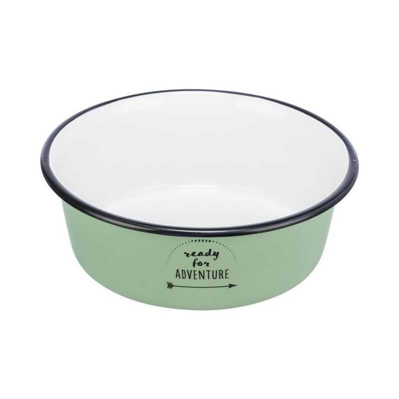 Tr1204 - Bol en stainless vert pour animaux - Trixie