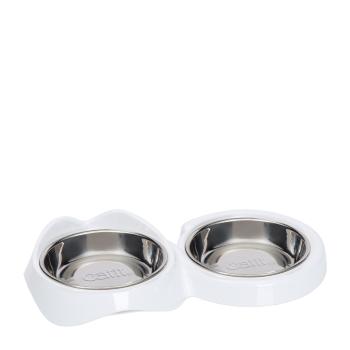Bols de nourrissage en acier inoxydable double PIXI pour chats - Catit