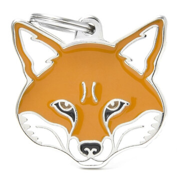 Médaille pour animaux renard roux - MyFamily