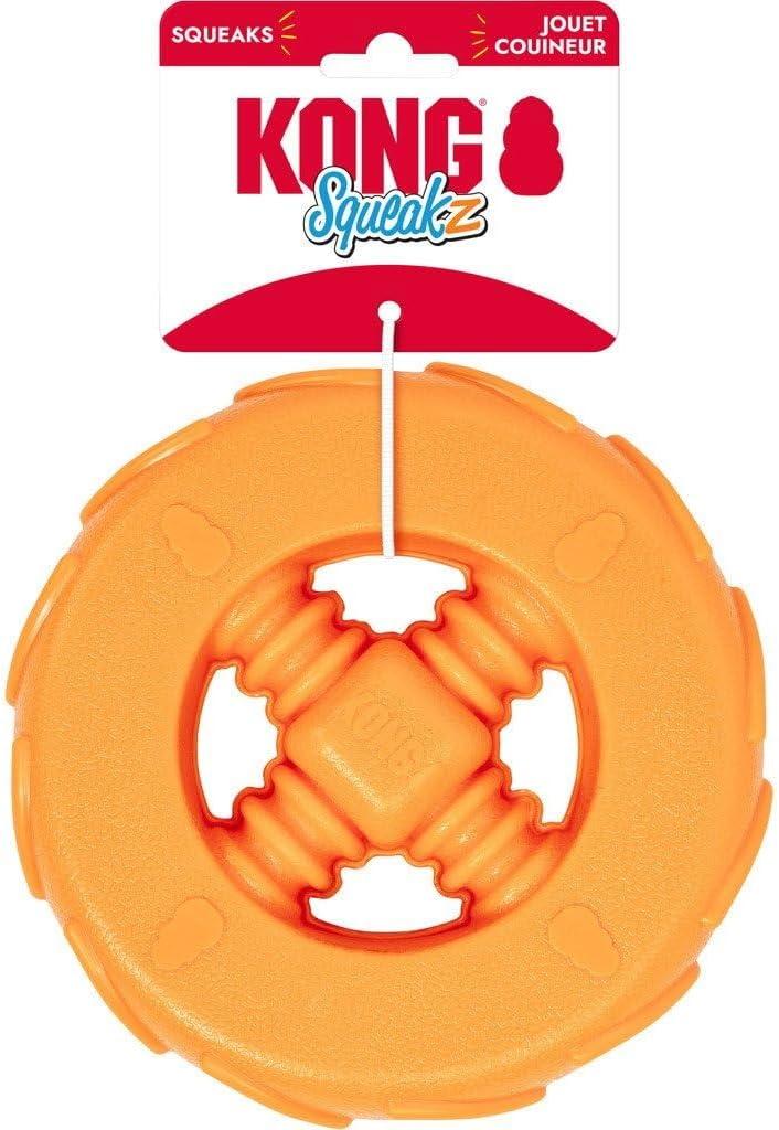 Kg2814 - Pneu orange Squeakz pour chiens – Kong