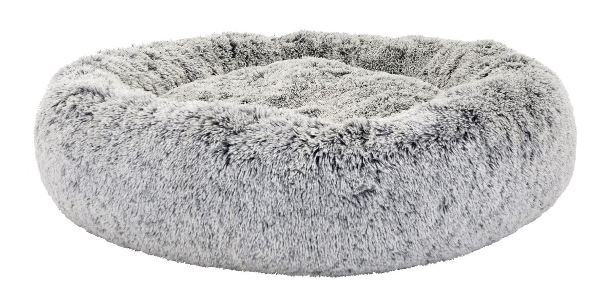 Bz03753 - Lit calmant rond gris pour animaux - Büd'z