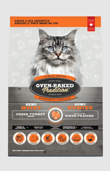 Ob510 - Nourriture semi-humide pour chat à la dinde - Oven-Baked
